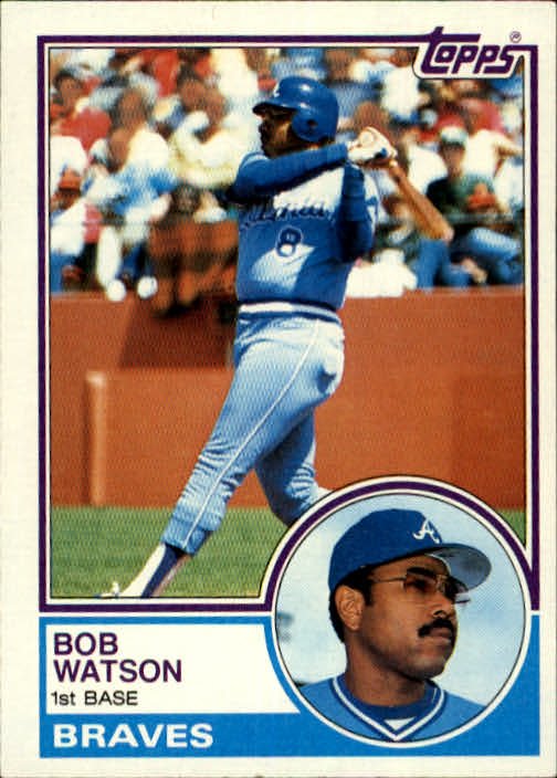 1983 Topps 572 Bob Watson