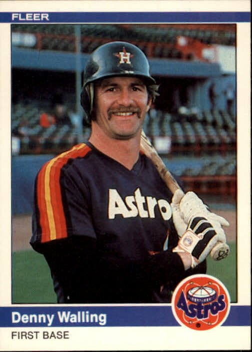 1984 Fleer 244 Denny Walling