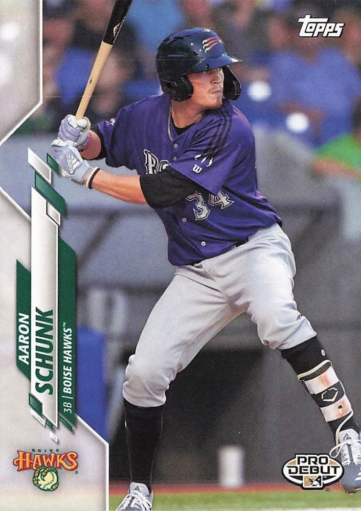 2020 Topps Pro Debut PD101 Aaron Schunk