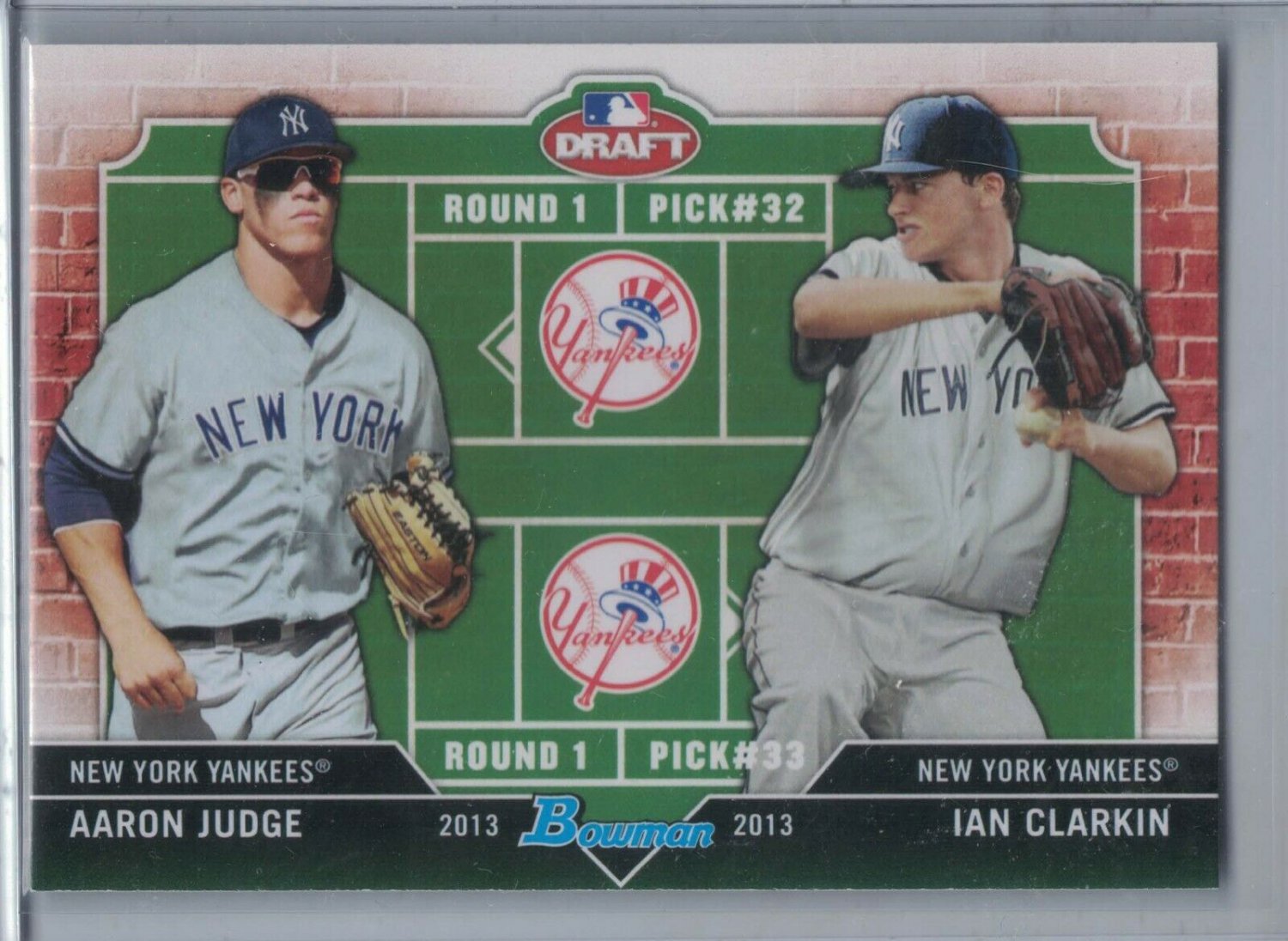 2013 Bowman Draft Dual Draftee JC Aaron Judge/ Ian Clarkin