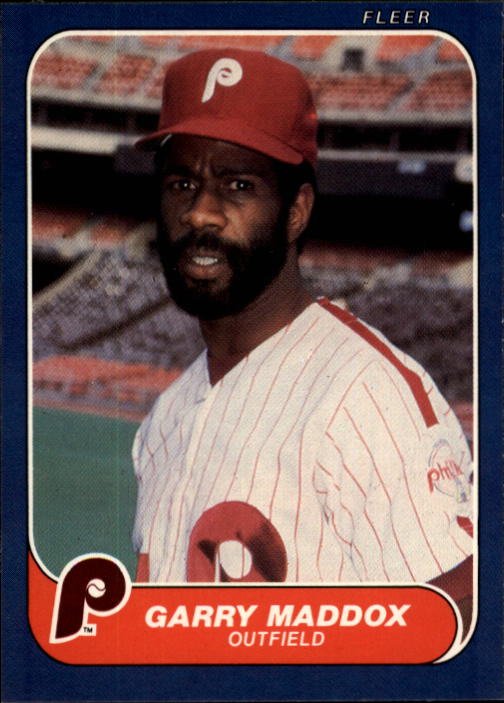 1986 Fleer 445 Garry Maddox