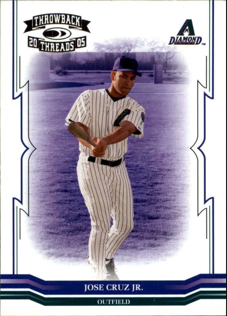 2005 Throwback Threads 263 Jose Cruz Jr.