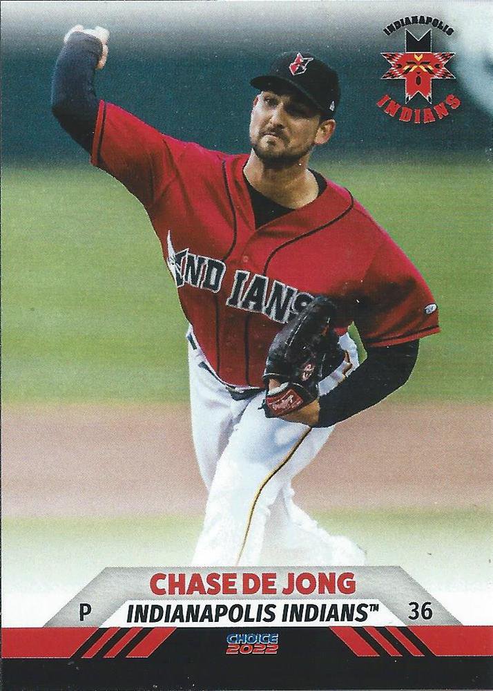 2022 Choice Indianapolis Indians &Acirc;&nbsp;9 Chase de Jong