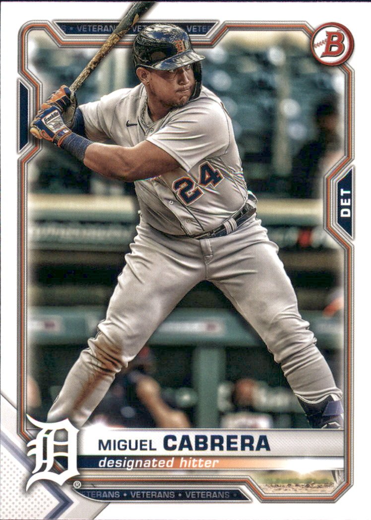 2021 Bowman  19 Miguel Cabrera
