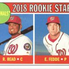 2018 Topps Heritage 135 Raudy Read RC/Erick Fedde RC