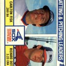 1984 Topps 216 Carlton Fisk/Richard Dotson TL 1984 Topps 216 Carlton Fisk/Richard Dotson TL