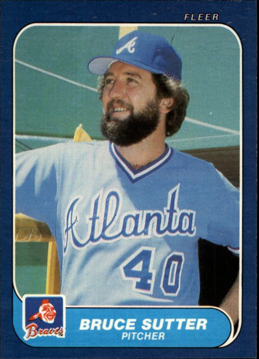 1986 Fleer 529 Bruce Sutter