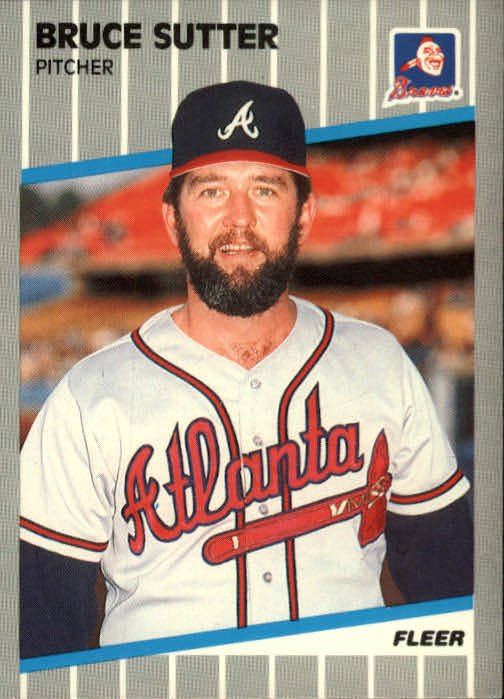 1989 Fleer 603 Bruce Sutter