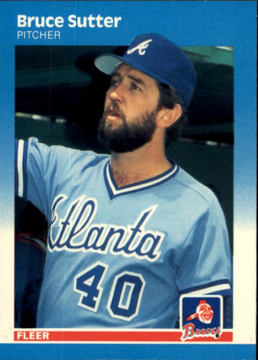 1987 Fleer 530 Bruce Sutter
