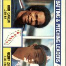 1984 Topps 276 Rod Carew/ Geoff Zahn TL 1984 Topps 276 Rod Carew/ Geoff Zahn TL