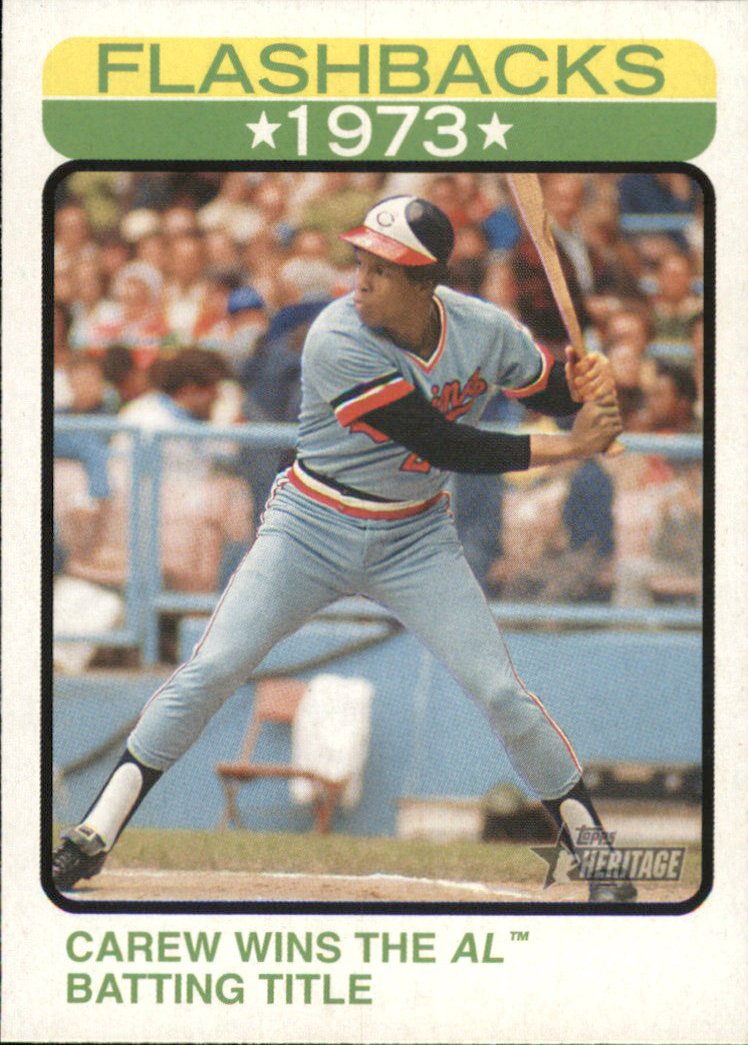 2022 Topps Heritage Baseball Flashbacks BF15 Rod Carew