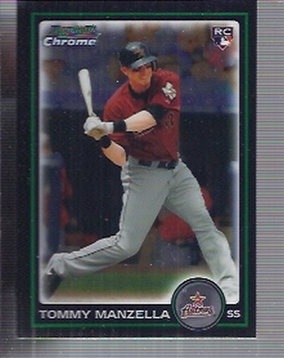 2010 Bowman Chrome Draft BDP67 Tommy Manzella (RC)