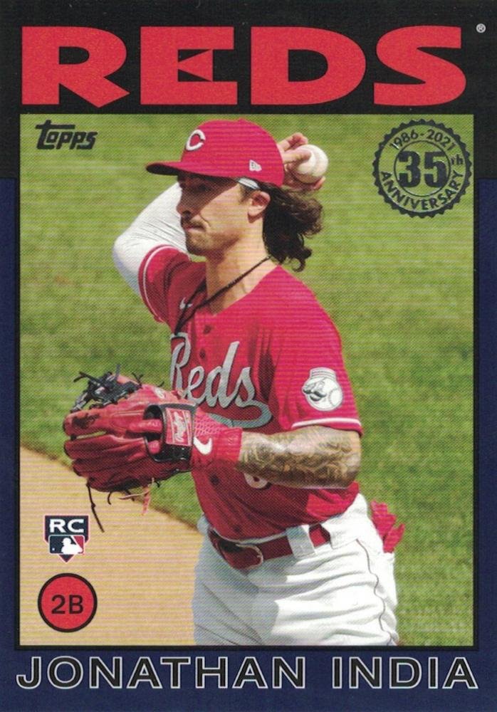 2021 Topps Update '86 Topps Blue 86B19 Jonathan India