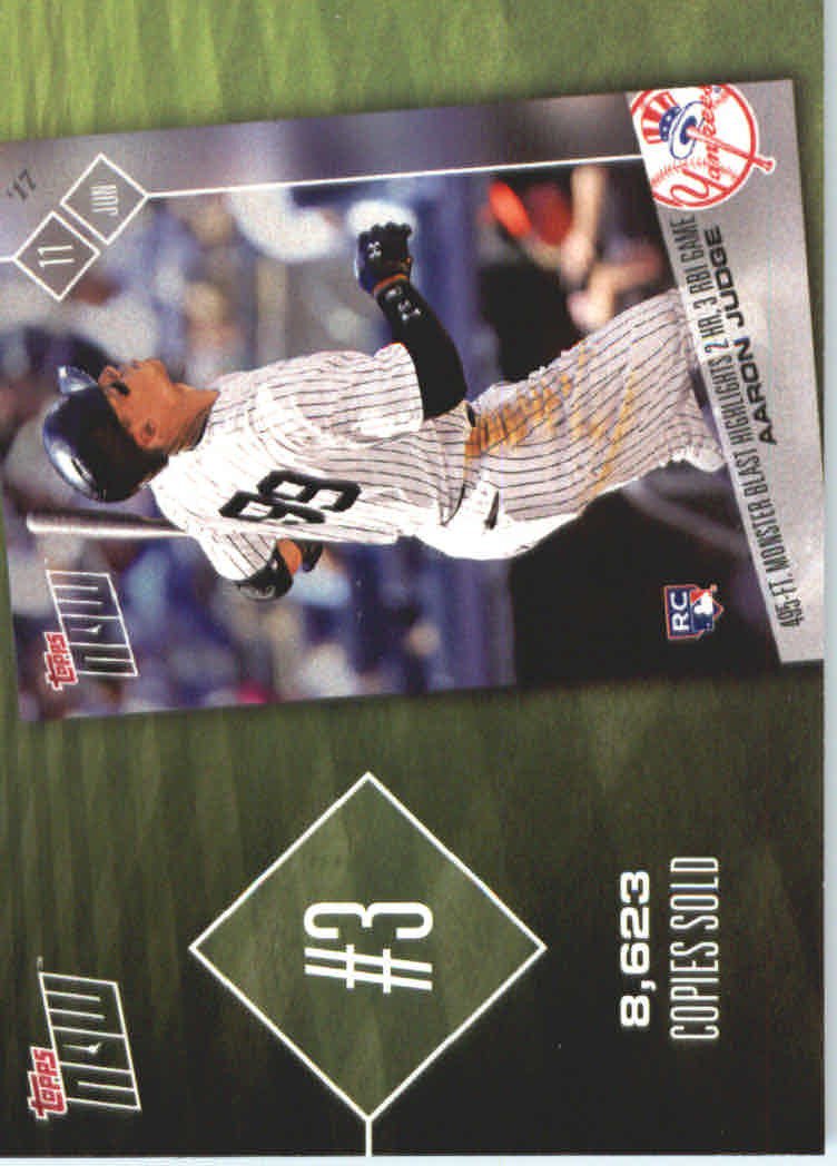 2018 Topps Top 10 Topps Now Inserts TN3 Aaron Judge