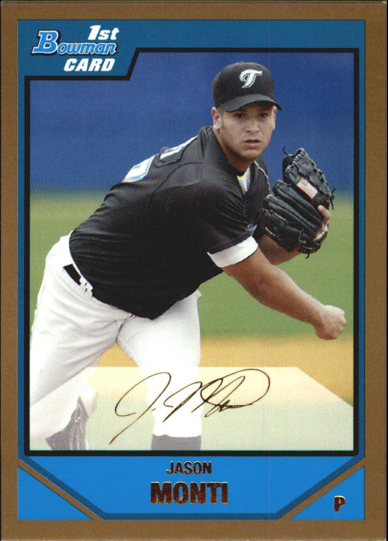 2007 Bowman Draft Draft Picks Gold BDPP47 Jason Monti