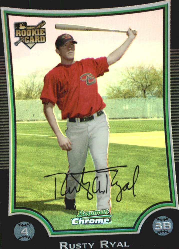 2009 Bowman Chrome Draft Refractors BDP8 Rusty Ryal