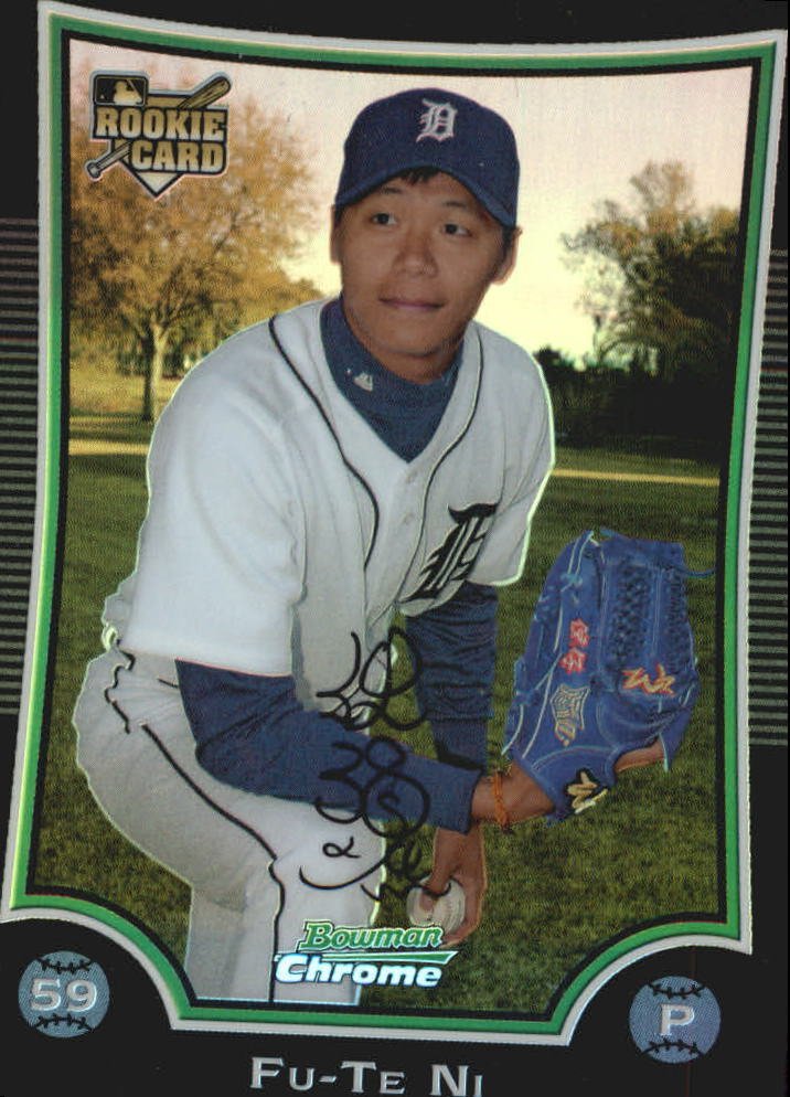 2009 Bowman Chrome Draft Refractors BDP40 Fu-Te Ni