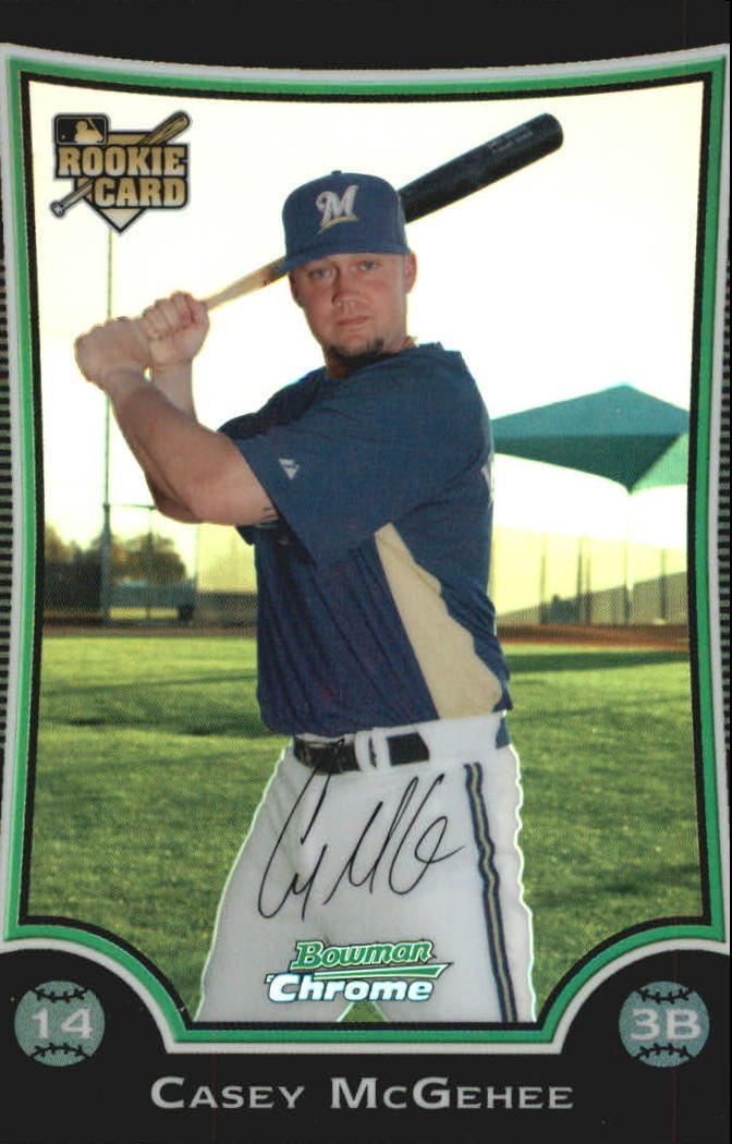2009 Bowman Chrome Draft Refractors BDP41 Casey McGehee
