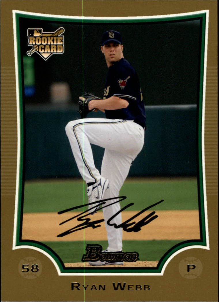 2009 Bowman Draft Gold BDP27 Ryan Webb