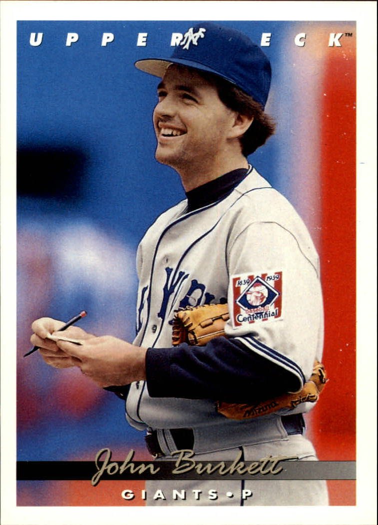 1993 Upper Deck 160 John Burkett