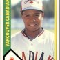 1990 Vancouver Canadians CMC 24 Dana Williams