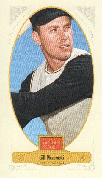 2012 Panini Golden Age Mini Broadleaf Brown Ink 76 Bill Mazeroski