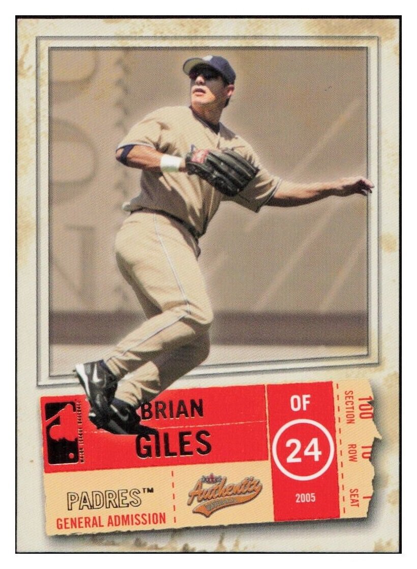 2005 Fleer Authentix General Admission 53 Brian Giles