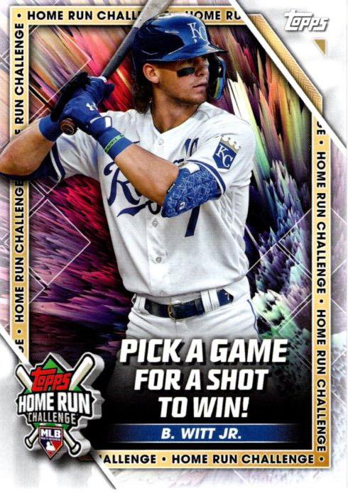 2023 Topps Home Run Challenge Code Card HRC2 Bobby Witt Jr.