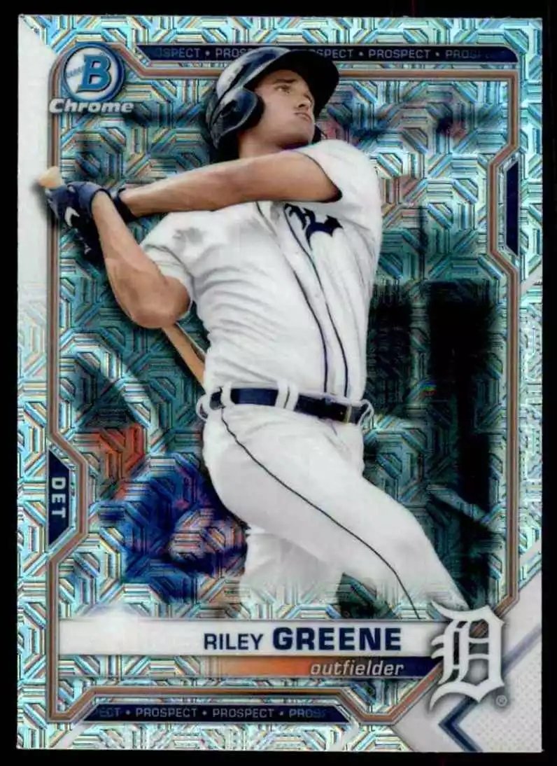 2021 Bowman Chrome Mega Box Prospects Refractors  BCP4 Riley Greene