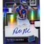 2022 Donruss Optic Rated Rookies Signatures Silver Stars 50 Patrick Mazeika