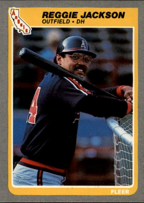 1985 Fleer 303 Reggie Jackson