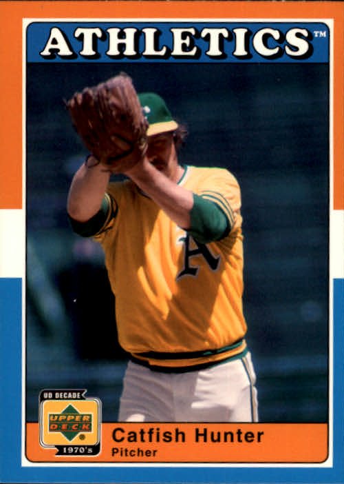 2001 Upper Deck Decade 1970's 5 Catfish Hunter