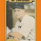 1987 Hygrade All-Time Greats 38B Lou Gehrig Card has Orange Borders 1987 Hygrade All-Time Greats 38B Lou Gehrig Card has Orange Borders