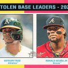 2024 Topps Heritage #309 Esteury Ruiz/Ronald Acuna Jr LL