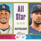 2023 Topps Heritage 338 Byron Buxton/Mookie Betts AS