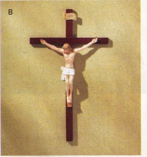 HAND PAINTED CRUCIFIX