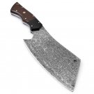 Supper Time Fireball Damascus Full Tang Cleaver Kitchen Knife