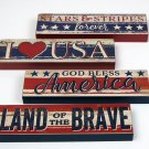 Americana Signs Set of 4 FREE SHIPPING