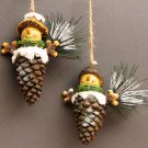 Pinecone Ornaments set/2 FREE SHIPPING
