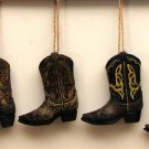 Cowboy Boot Ornaments Set of 4 FREE SHIPPING