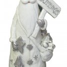 White Resin Santa "Blessing" Figurine FREE SHIPPING