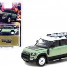 Land Rover Defender 110 with Roof Rack Light Green Metallicr FREE SHIPPING