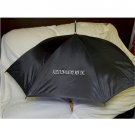 Custom Logo Solid Black 48" Auto-Open Umbrella FREE SHIPPING