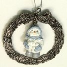 Snow Buddies Snowball Pewter Ornament FREE SHIPPING