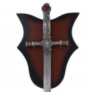 Burnt Umber Universal Sword Wall Display Plaque FREE SHIPPING