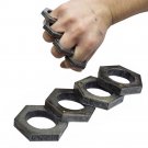 Hexagon Kung Fu Finger Magic Ring Self Defense Knuckle Survival Tool FREE SHIPPING