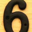 Solid Cast Iron Number 6 FREE SHIPPING