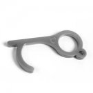 No Touch Keychain Silver Hand tool for Touchless Opening Doors and Pressing Buttons FREE SHIPPING