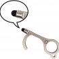 NoTouch Door Opener - Antimicrobial Hand Tool with Stylus Silver FREE SHIPPING