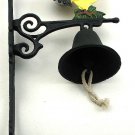 Cast Iron Painted Rooster Bell FREE SHIPPING